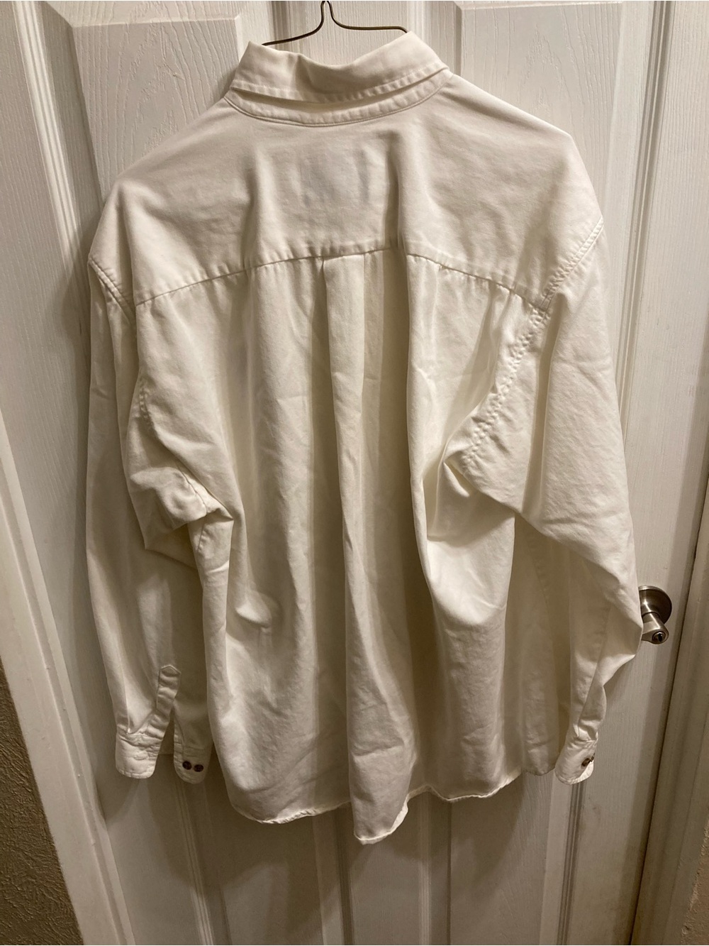 Vintage Pepsi Logo Button Down Shirt XL White Cotton Oxford Embroidered USA - Picture 13 of 16